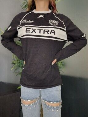 ☆5/$15☆H&M Divided EXTRA Racing Long Sleeve Shirt | Black & White | XS